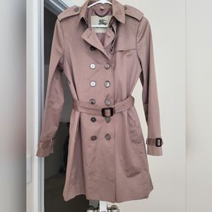 Burberry London Trench Coat in Pale Lilac Hue